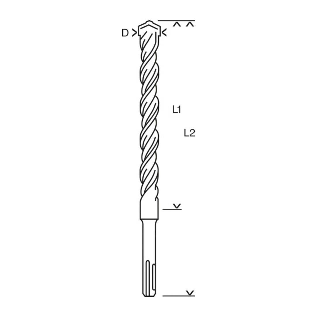 Bosch Forets à percussion plus-3, 10x50x110 mm, 10 pcs