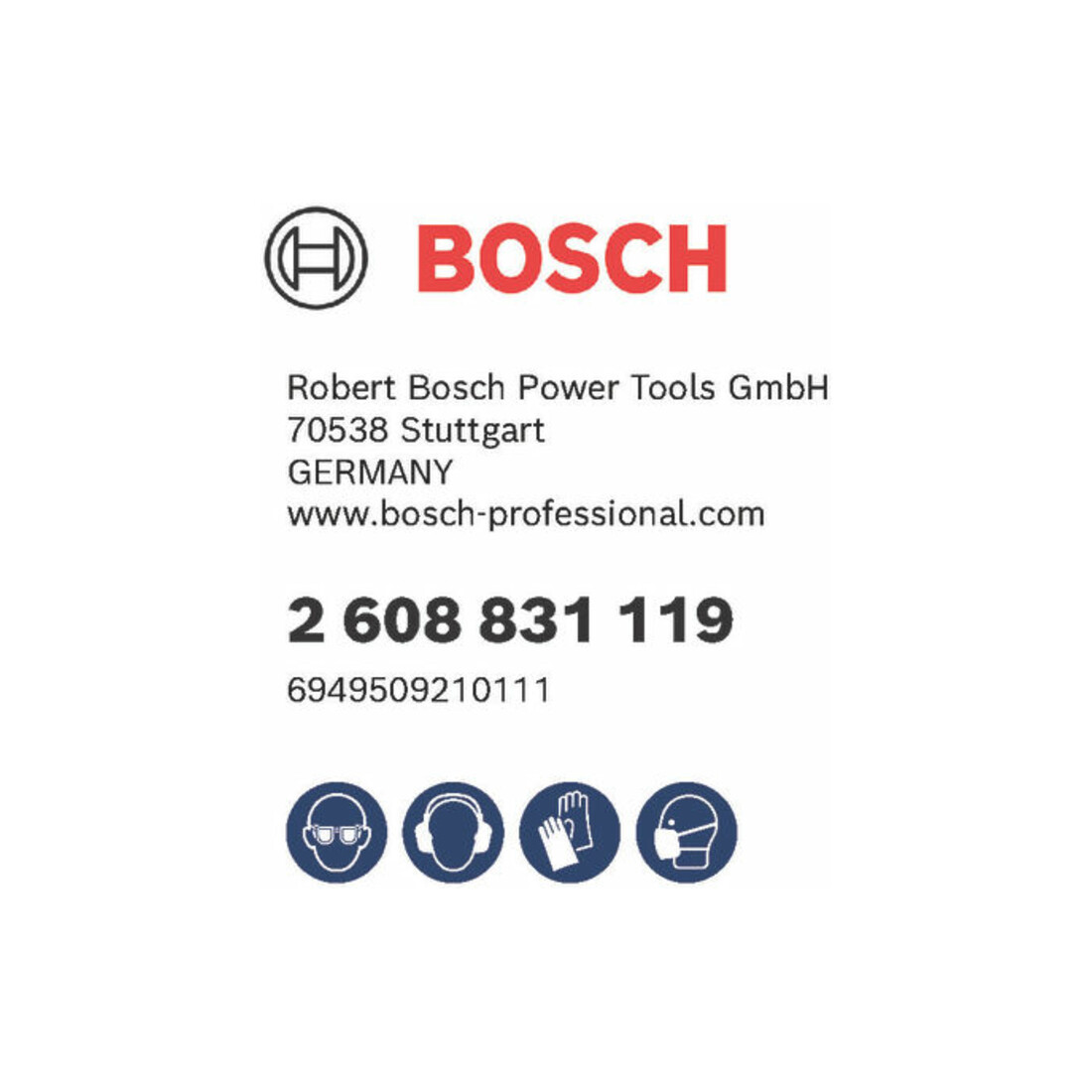 Bosch Forets à percussion plus-3, 10x50x110 mm, 10 pcs