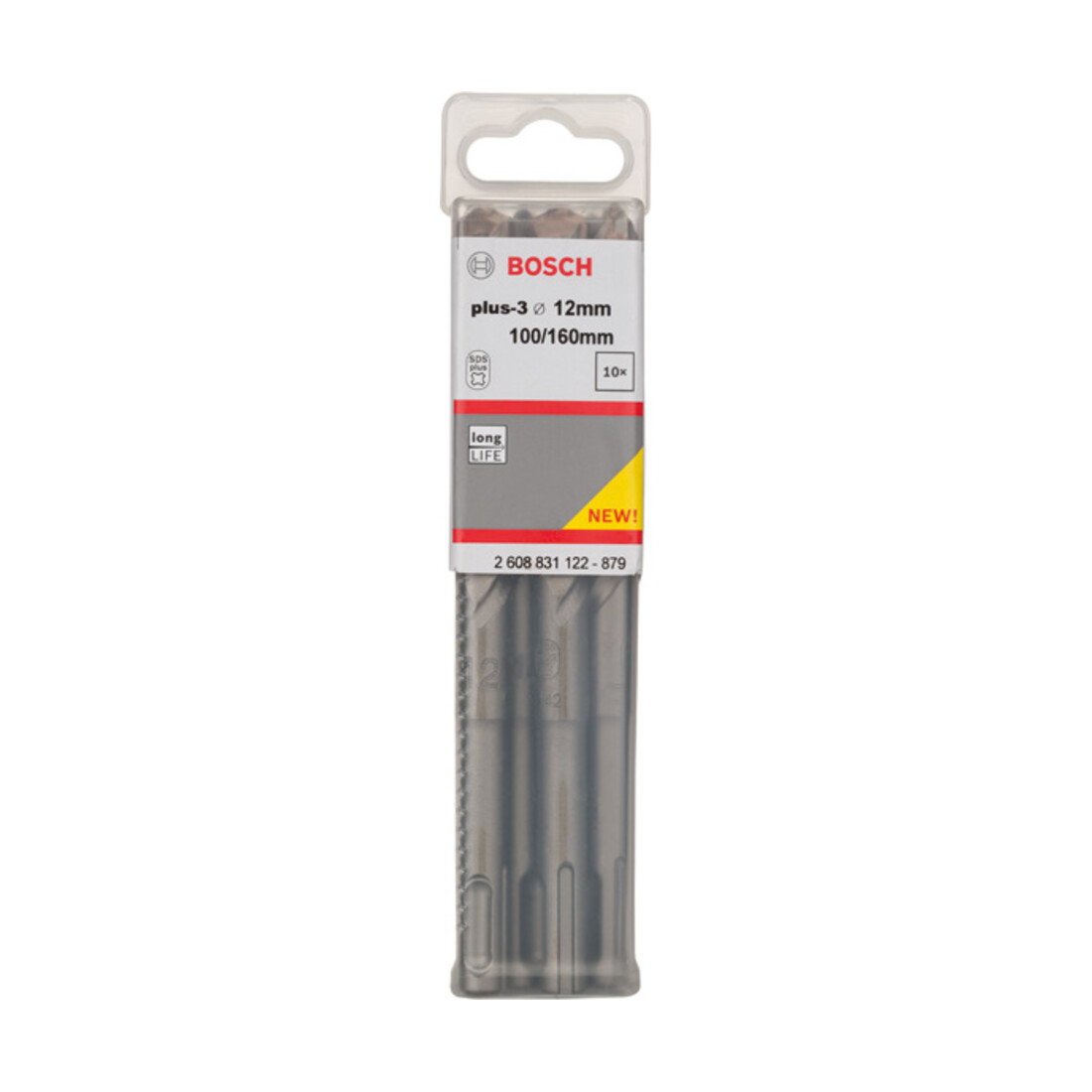 Bosch Forets à percussion plus-3, 12x100x160mm, 10 pcs.