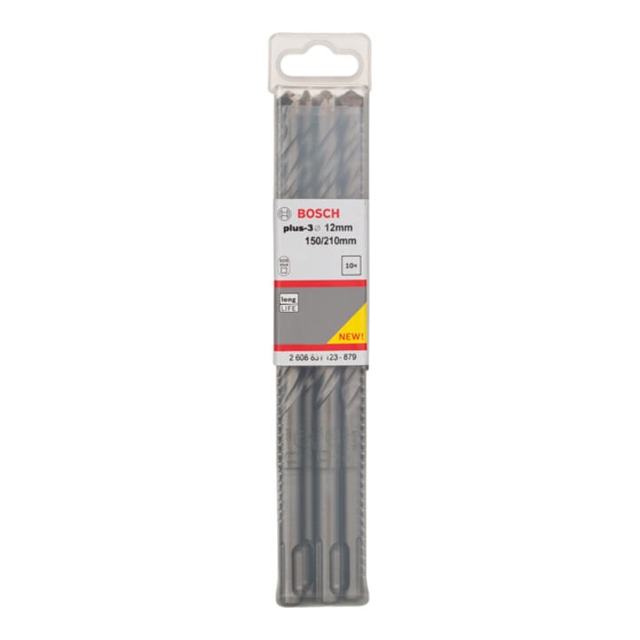 Bosch Forets à percussion plus-3, 12x150x210mm, 10 pcs.