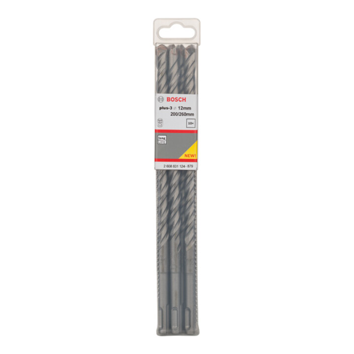 Bosch Forets à percussion plus-3, 12x200x260mm 10 pcs.