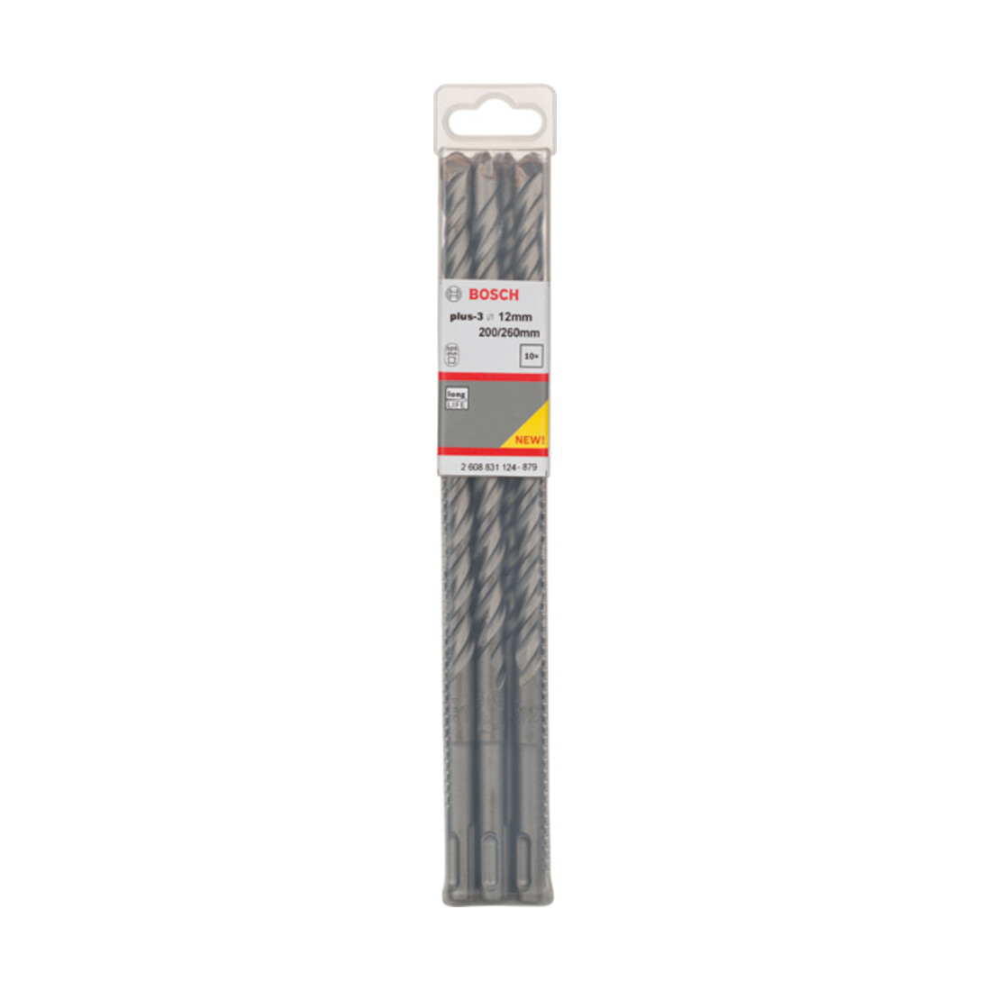 Bosch Forets à percussion plus-3, 12x200x260mm 10 pcs.
