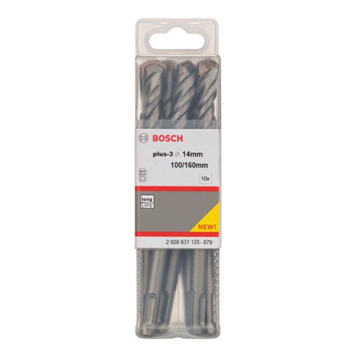 Bosch Forets à percussion plus-3, 14x100x160mm, 10 pcs.