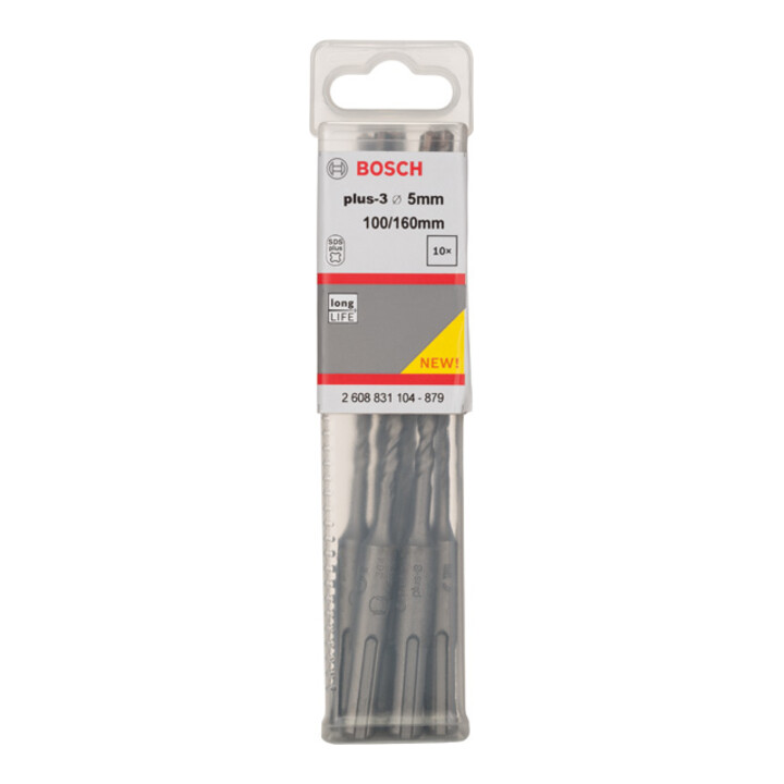 Bosch Forets à percussion plus-3, 5x100x160mm 10 pcs.