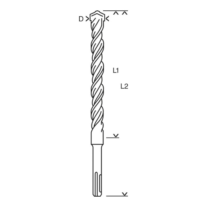 Bosch Forets à percussion plus-3, 5x100x160mm 10 pcs.