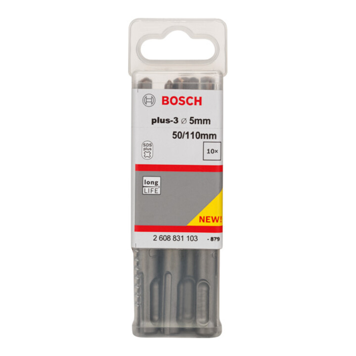 Bosch Forets à percussion plus-3, 5x50x110mm 10 pcs.
