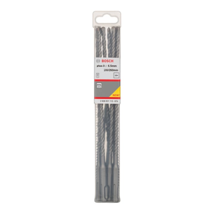 Bosch Forets à percussion plus-3, 6,5x200x260mm 10 pcs.