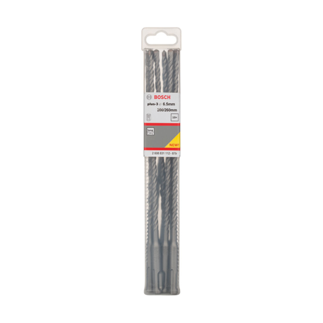 Bosch Forets à percussion plus-3, 6,5x200x260mm 10 pcs.