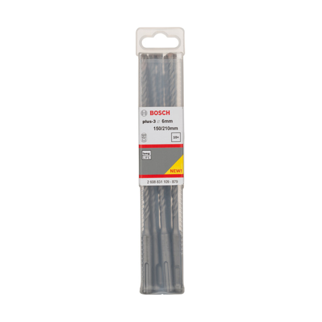Bosch Forets à percussion plus-3, 6x150x210mm, 10 pcs.