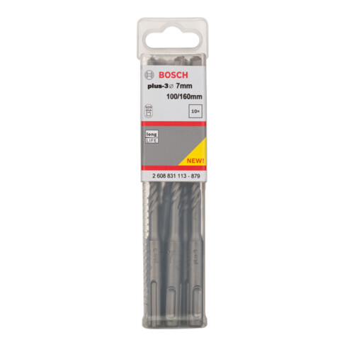 Bosch Forets à percussion plus-3, 7x100x160mm, 10 pcs.