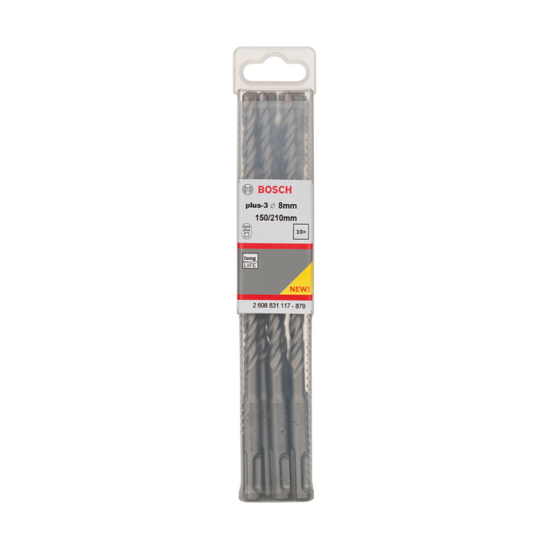 Bosch Forets à percussion plus-3, 8x150x210mm 10 pcs