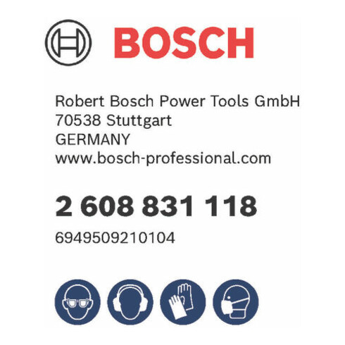 Bosch Forets à percussion plus-3, 8x200x260mm 10 pcs.