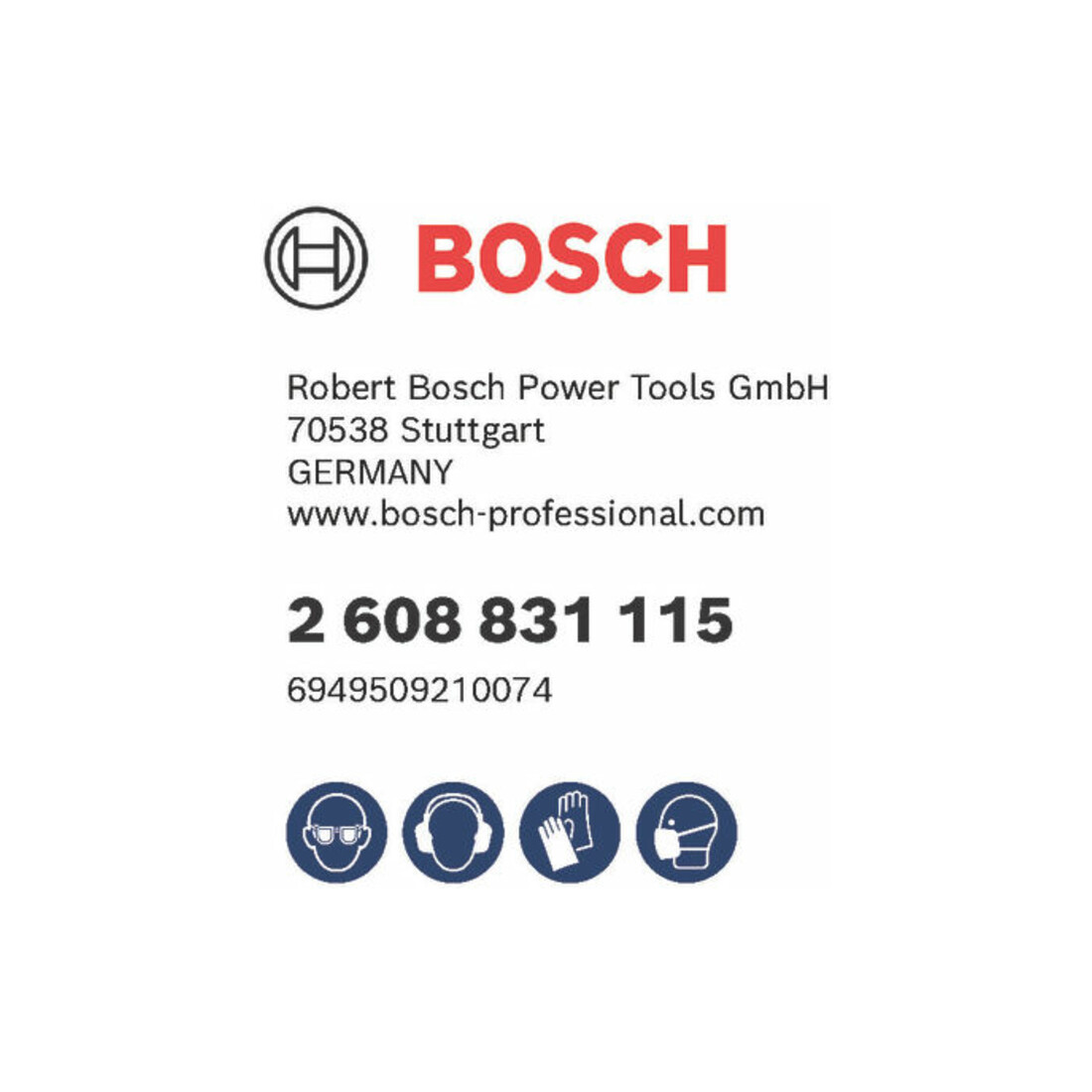 Bosch Forets à percussion plus-3, 8x50x110mm 10 pcs.