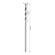 Bosch Forets hélicoïdaux HSS métal, 1,5 x 18 x 40 mm, queue CYL, 2 pièces