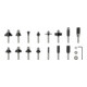 Bosch Fräser-Set 1/4"-Schaft 15-teilig-4
