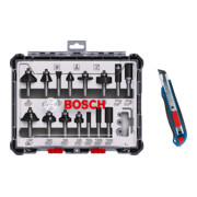 Bosch Fräser-Set, 15-teilig, inklusive gratis Cuttermesser-5