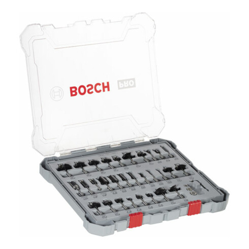 Bosch Fräser-Set 6-mm-Schaft 30-teilig