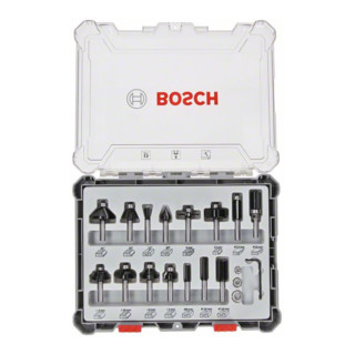 Bosch Fräser-Set 8-mm-Schaft 15-teilig