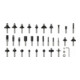Bosch Fräser-Set, 8-mm-Schaft, 30-teilig-4