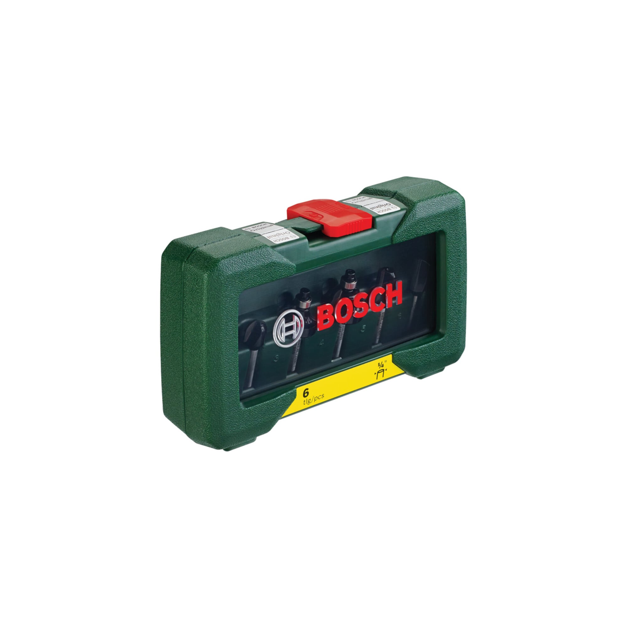 Bosch Fräser-Set-HM, 6-teilig, Durchmesser: 1/4" Schaft