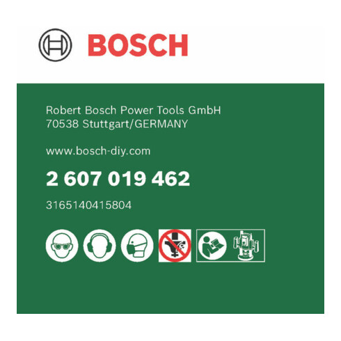 Bosch Fräser-Set-HM, 6-teilig, Durchmesser: 1/4" Schaft