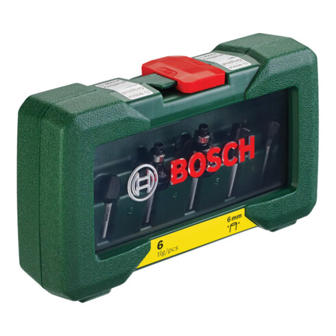 Bosch Fräser-Set-HM, 6-teilig, Durchmesser: 6 mm Schaft