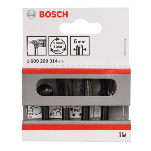 Bosch Freihandfräser-Set für Bohrmaschinen 4-teilig 6 mm 13 mm