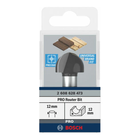 Bosch Fresa 12mm R1 12mm P 24mm L15,9mm G 57mm