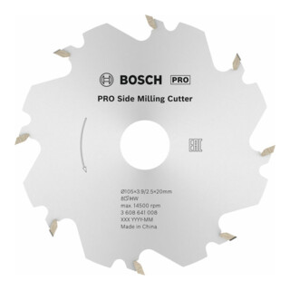Bosch Fresa a disco per fresa per tasselli piatti