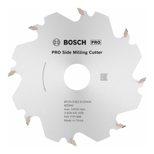 Bosch Fresa a disco per fresa per tasselli piatti