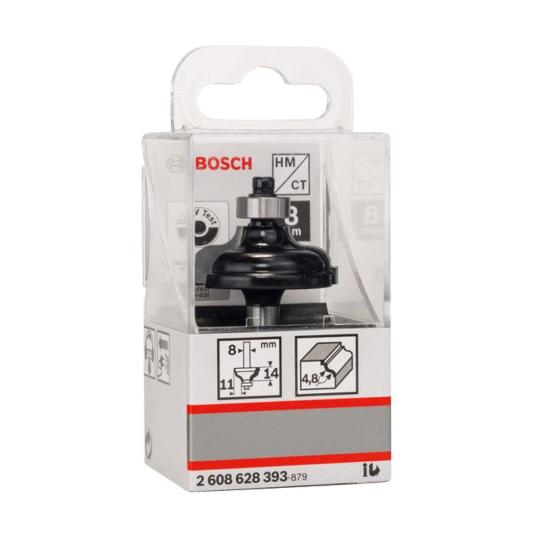 Bosch Fresa a profilo A 8mm R1 4,8mm B 11mm L14,3mm G 57mm