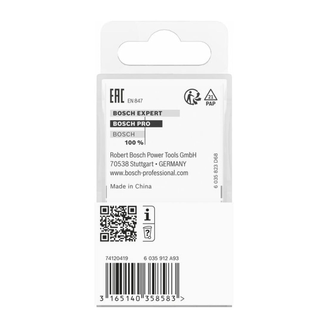 Bosch Fresa a profilo D 8mm R1 6,3mm L15mm L18mm G 60mm