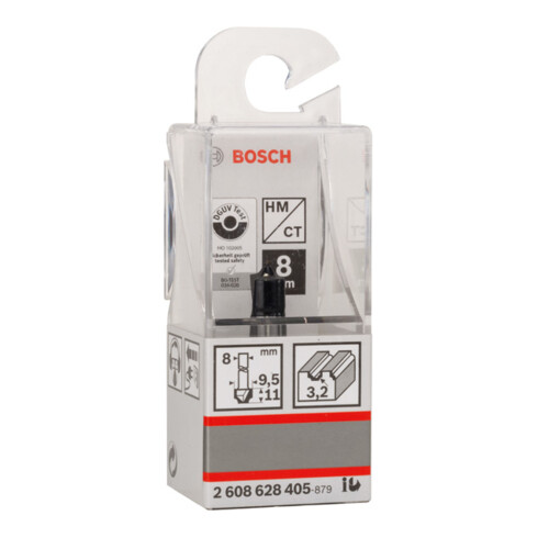 Bosch Fresa a quarto di giro 8mm R1 3,2mm P 9,5mm L10,2mm G 41mm