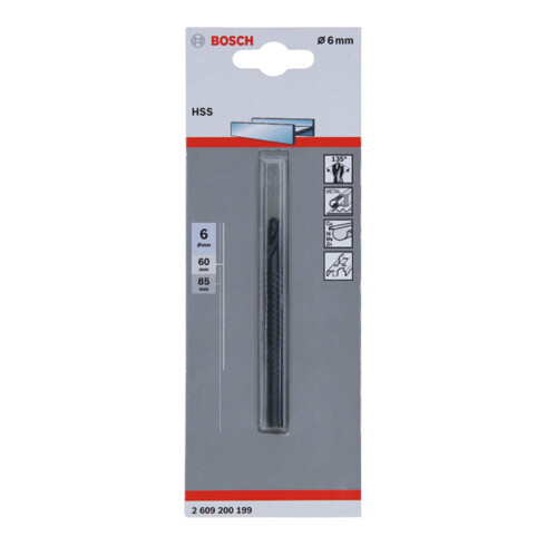 Bosch Punta trapano HSS 2608597528 6mm