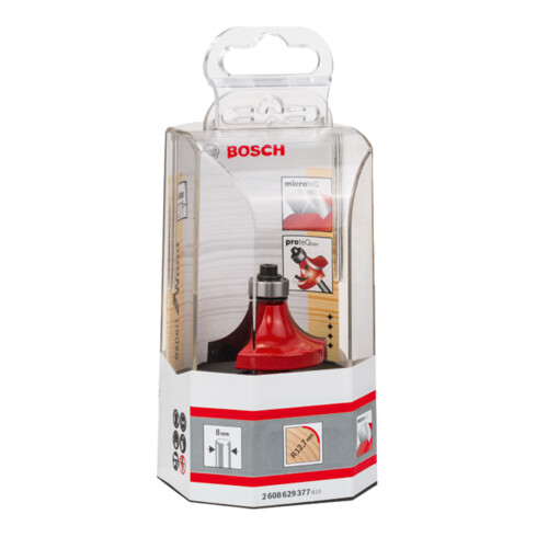 Bosch Fresa per arrotondare Expert for Wood 8 mm diametro 38,1 mm raggio 12,7 mm lunghezza di lavoro 19 mm lunghezza complessiva 61 mm