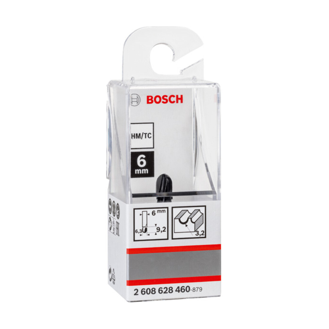 Bosch Fresa per filetti 6mm R1 3,2mm P 6,35mm L9,1mm G 40mm