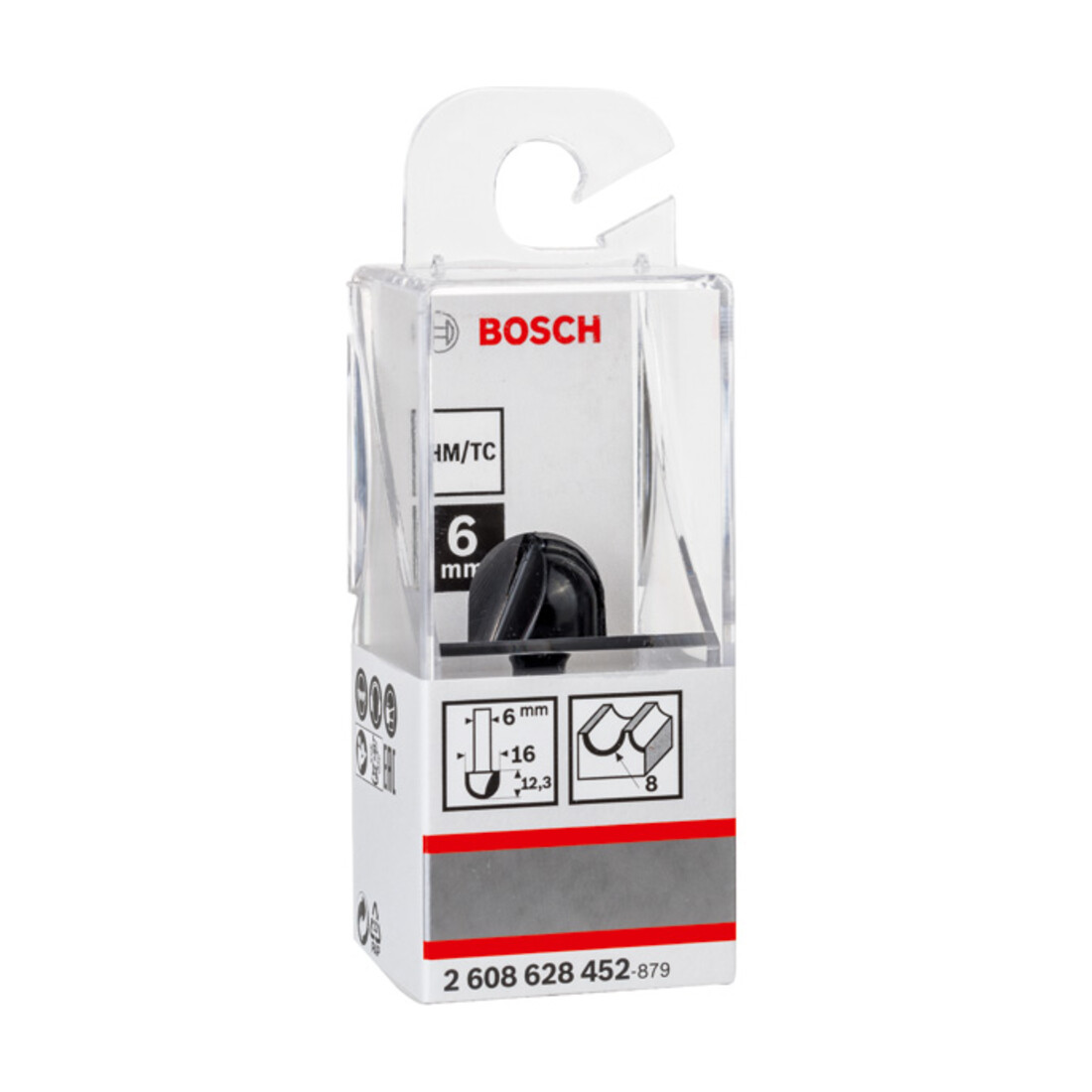 Bosch Fresa per filetti 6mm R1 8mm P 15,9mm L12,3mm G 45mm