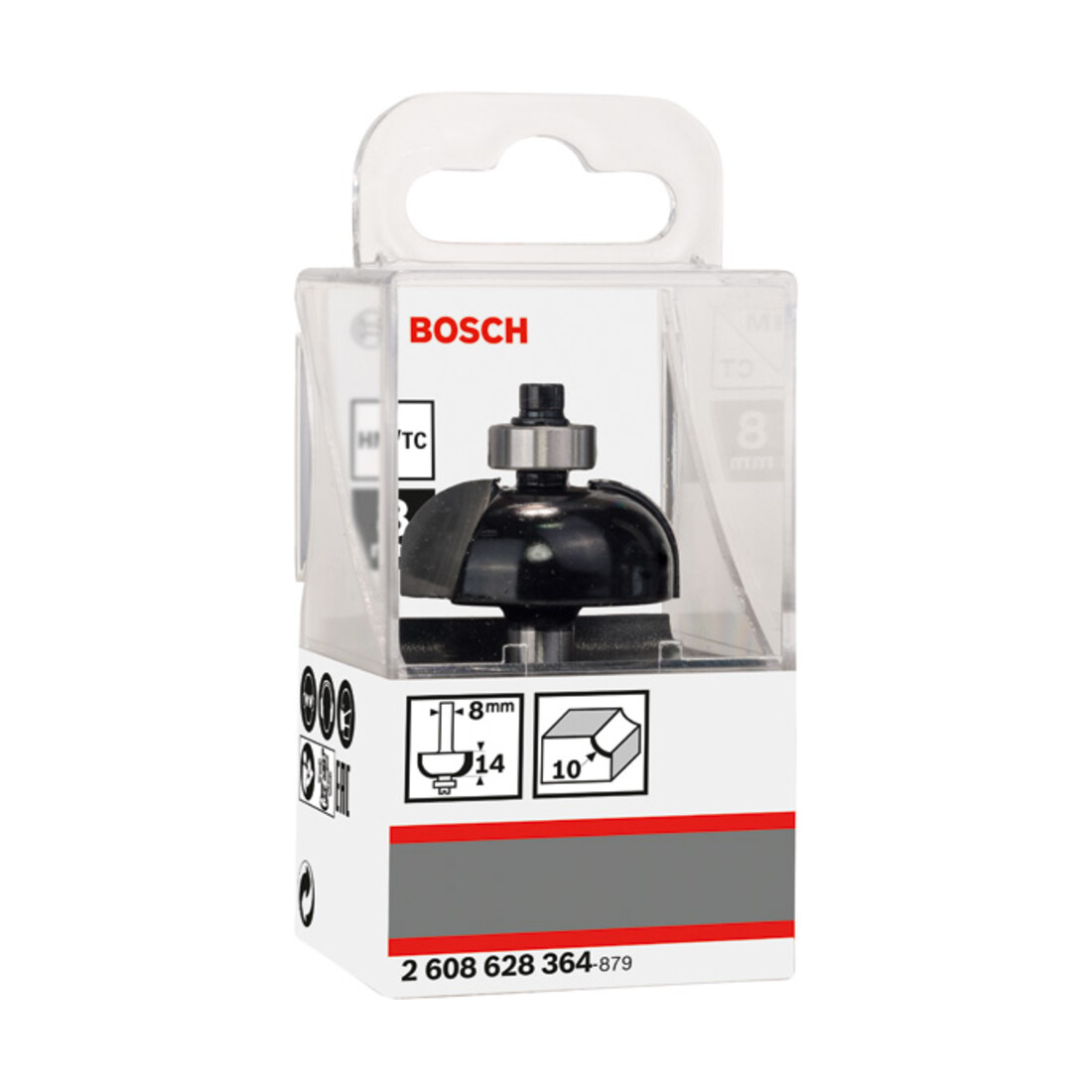 Bosch Fresa per filetti 8mm R1 10mm P 32,7mm L14mm G 55mm