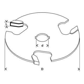 Bosch Fresa a disco per scanalature