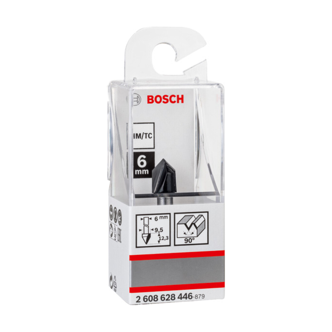 Bosch Fresa per scanalature a V 6mm