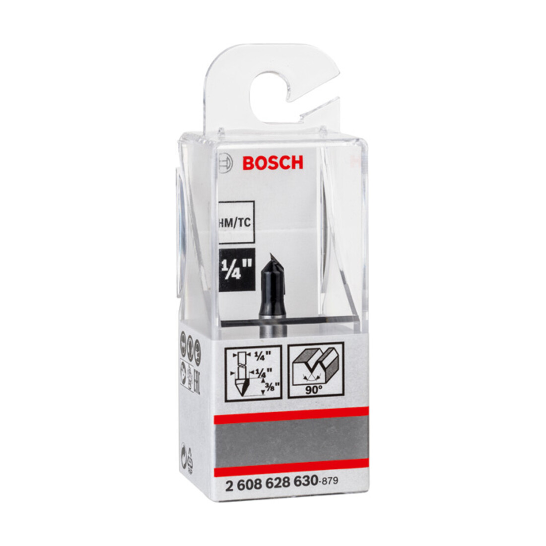 Bosch Fresa per scanalature a V 1/4"