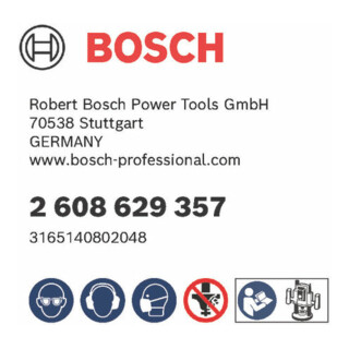 Bosch Fresa per scanalature a V in Metallo duro, 8mm