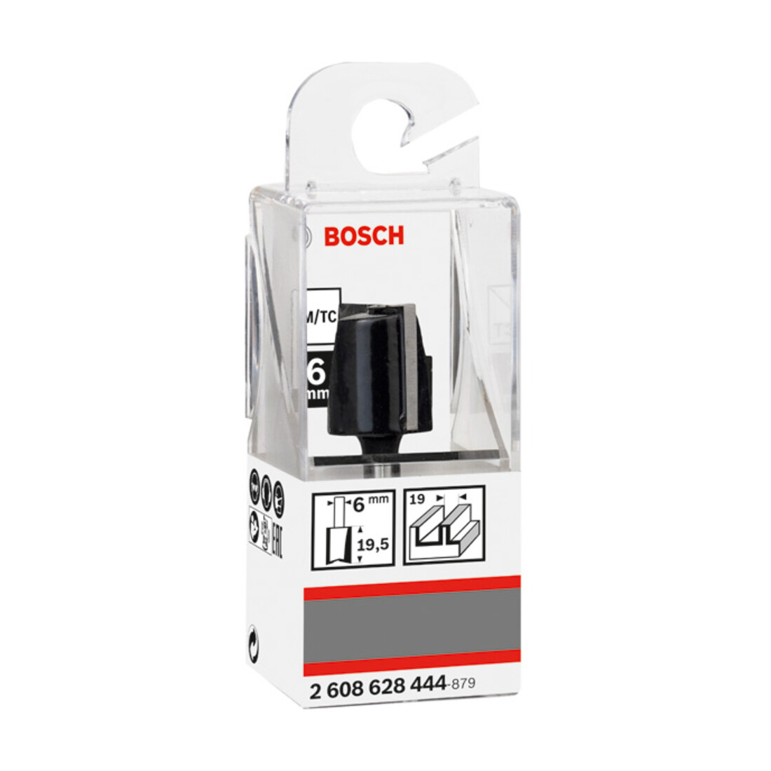 Bosch Fresa per scanalature a V Standard for Wood, 6mm D1 19mm L19,5mm G 51mm