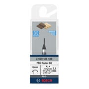Bosch Fresa per scanalature a V Standard for Wood, 6mm D1 3,2mm L7,7mm G 51mm-2
