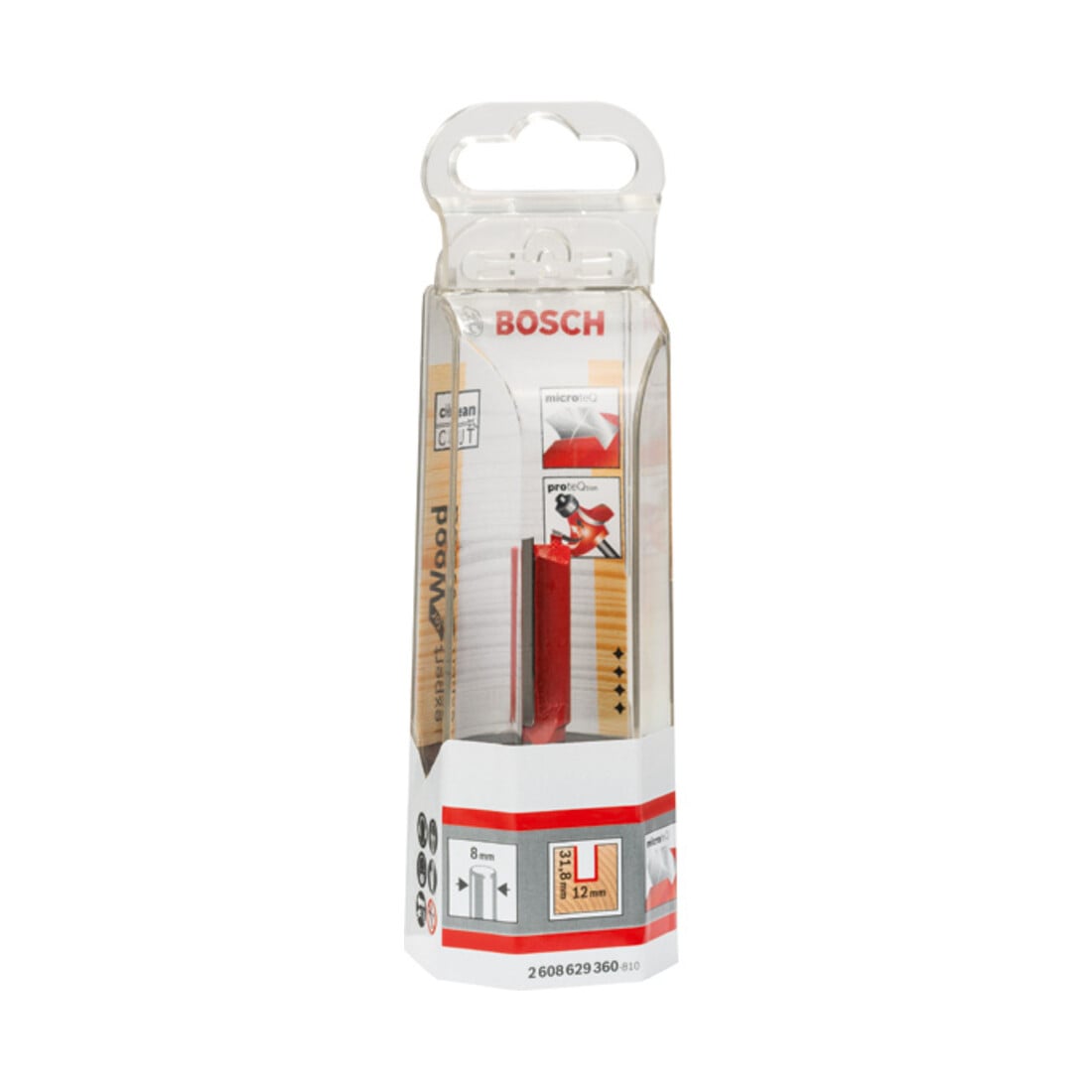 Bosch Fresa per scanalature Expert for Wood 8 mm D1 12 mm L 31,8 mm G 63,8 mm