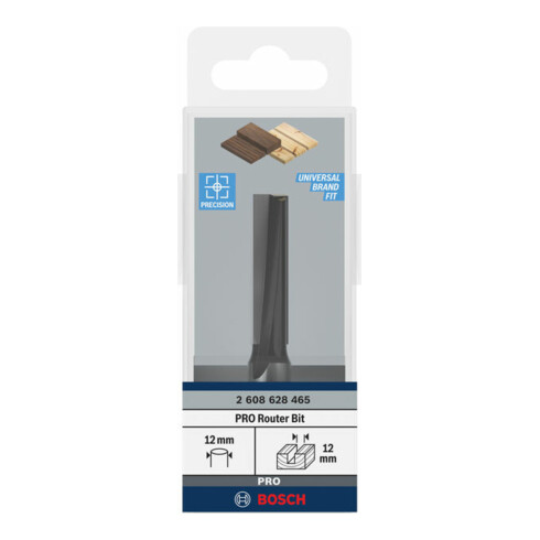 Bosch Fresa per scanalature Standard for Wood 12 mm D1 12 mm L 40 mm G 81 mm