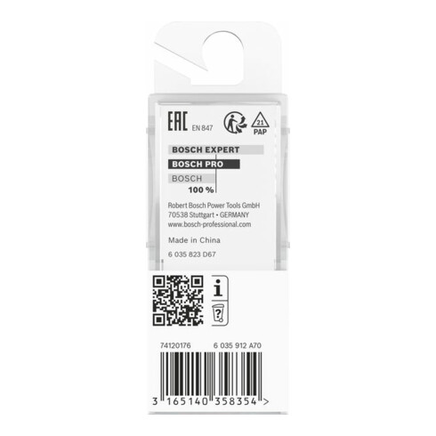Bosch Fresa per scanalature Standard for Wood 8 mm D1 12 mm L 32 mm G 62 mm
