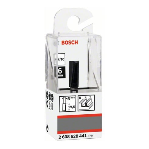 Bosch Fresa per scanalature a V Standard for Wood, 6mm D1 8mm L19,5mm G 51mm