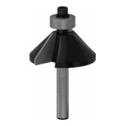 Bosch Fresa per smussi/fresa a livello 6 mm diametro 34,9 mm larghezza 11,1 mm lunghezza di lavoro 14,6 mm lunghezza complessiva 56 mm 45°