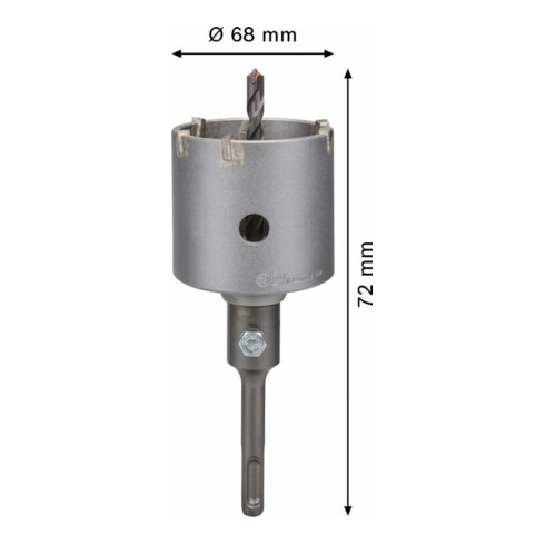 Bosch Frese a tazza SDS plus-9, 3 pezzi, 68 x 54 mm